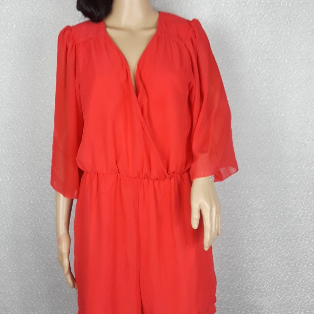 New York and Company Red Romper